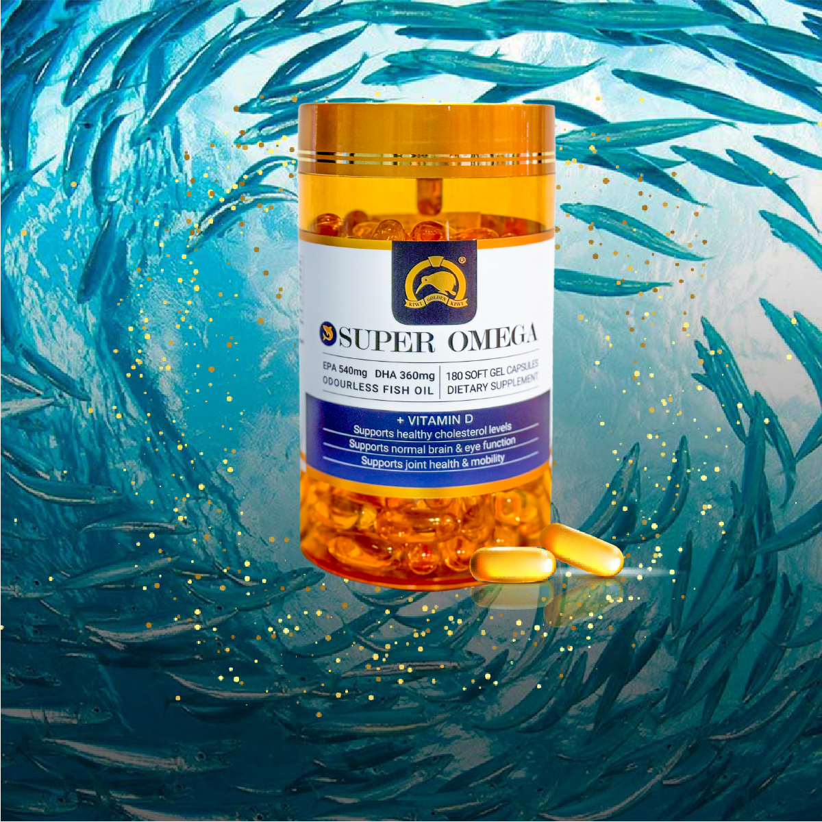 Viên dầu cá hàm lượng cao Super Omega hỗ trợ giảm Cholesterol máu, tăng cường chức năng não và mắt - Ảnh 3